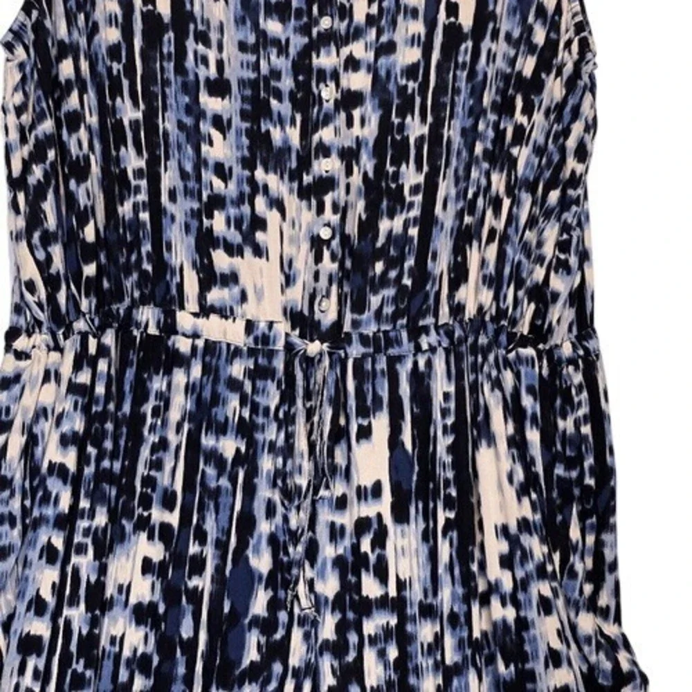 BEACHLUNCHLOUNGE Danika Blue Swirl Sleeveless Jumpsuit 3X - Picture 2 of 10